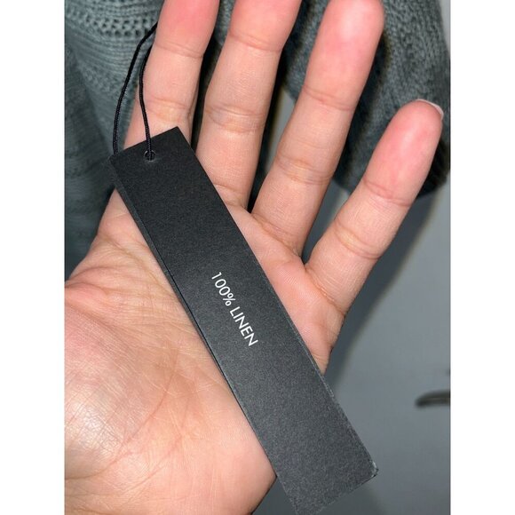 NWT Tahari Womens Mint Green 100% Linen Knit Sweater Top Size Large - Picture 4 of 8